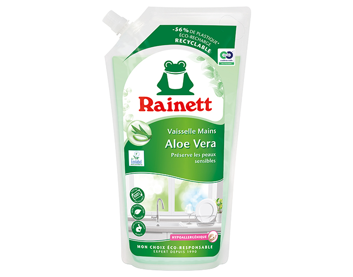 RAINETT Liquide Vaisselle Mains Aloe Vera - Recharge 1L
