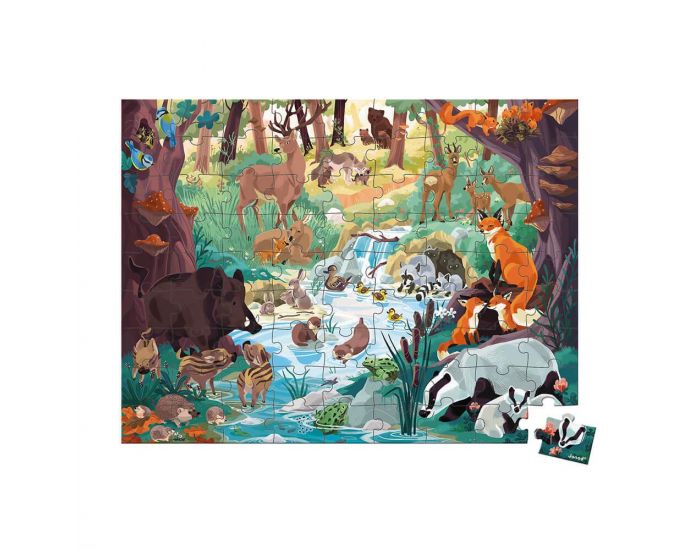 JANOD Puzzle - Les Empreintes des Animaux - D�s 4 ans