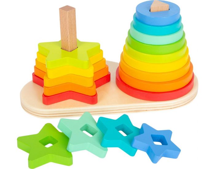 SMALL FOOT COMPANY Jeu � Encastrer - Arc-en-ciel - D�s 1 an