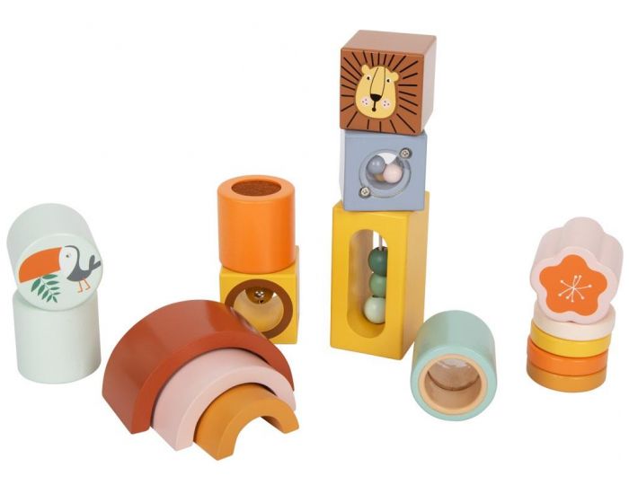 SMALL FOOT COMPANY Blocs de D�couverte - Safari - D�s 1 an