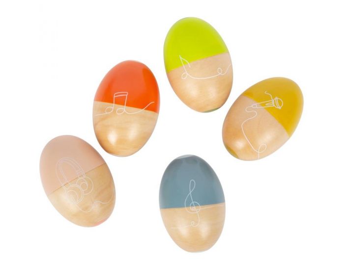 SMALL FOOT COMPANY Oeufs Sonores - Groovy Beats - D�s 12 mois