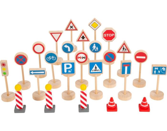 SMALL FOOT COMPANY Set de Panneaux de Signalisation - D�s 3 ans