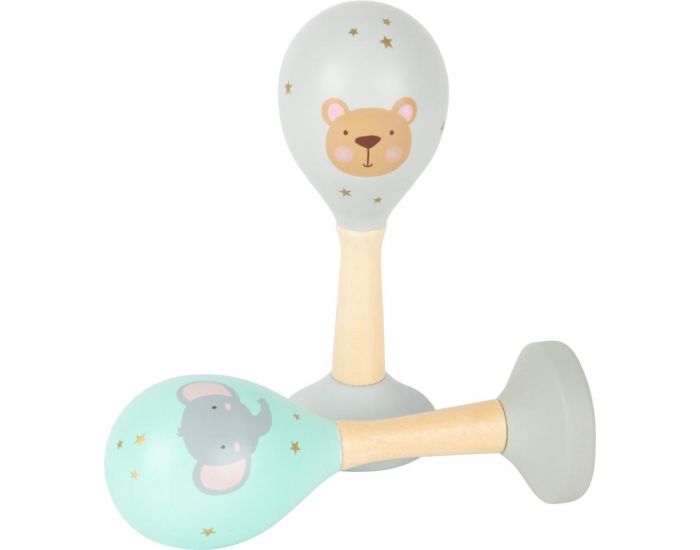 SMALL FOOT COMPANY Maracas - Pastel - D�s 12 mois