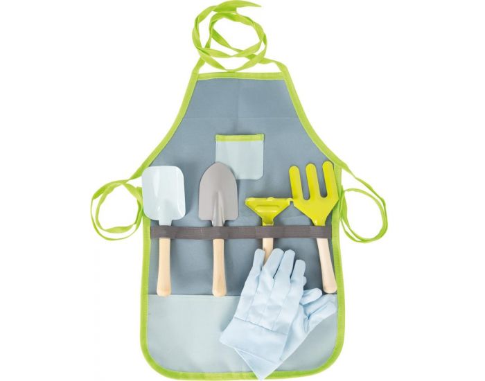 SMALL FOOT COMPANY Tablier avec Outils de Jardin - D�s 4 ans