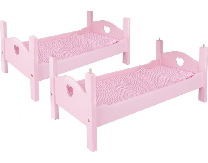 SMALL FOOT COMPANY Lit Superpos - pour Poupes - Rose - Ds 3 ans