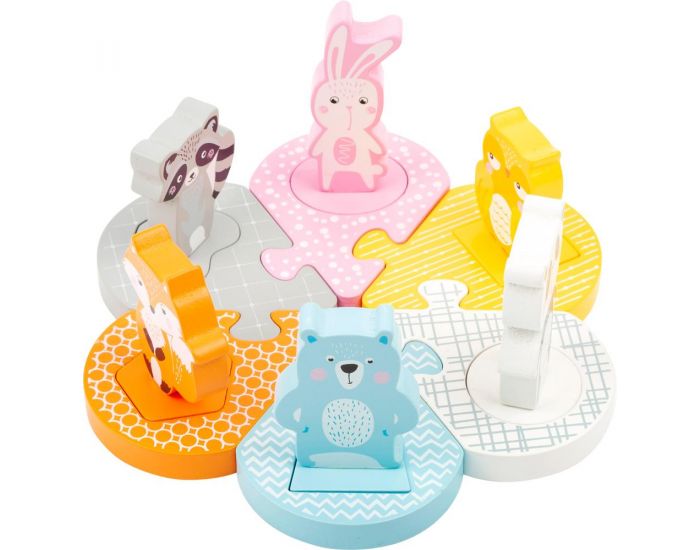 SMALL FOOT COMPANY Puzzle � Encastrer - Pastel - D�s 2 ans