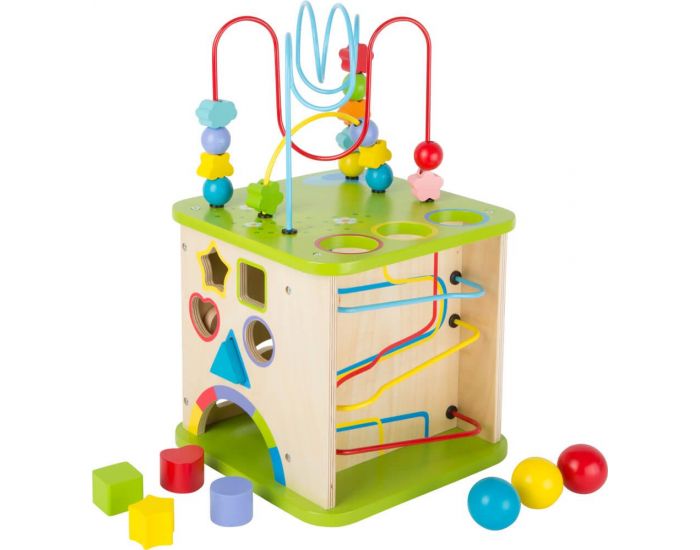 SMALL FOOT COMPANY Cube de Motricit� avec Circuit � Boules - D�s 1 an
