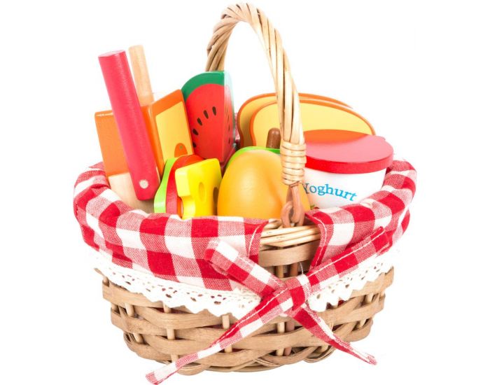 SMALL FOOT COMPANY Panier Pique-nique avec Aliments � D�couper - D�s 3 ans