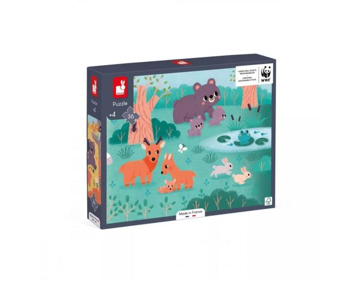 JANOD Puzzle Panoramique - 4 Saisons - Ds 4 ans