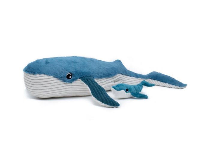 LES D�GLINGOS Peluche Ptipotos - Baleine Maman B�b� - D�s 12 mois 