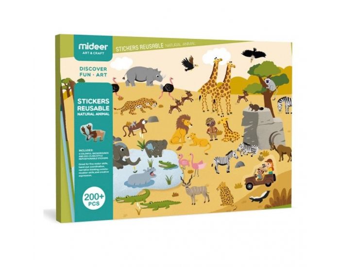 MIDEER Stickers Repositionnables - D�s 3 ans