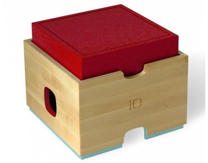 NONAH! Ensemble 3 caisses en bois empilables