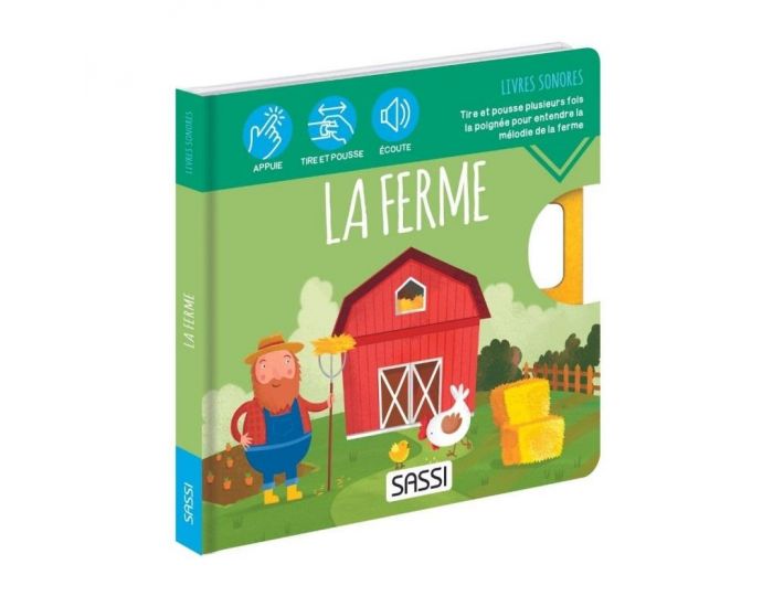 SASSI JUNIOR Livre Sonore La Ferme - D�s 1 an