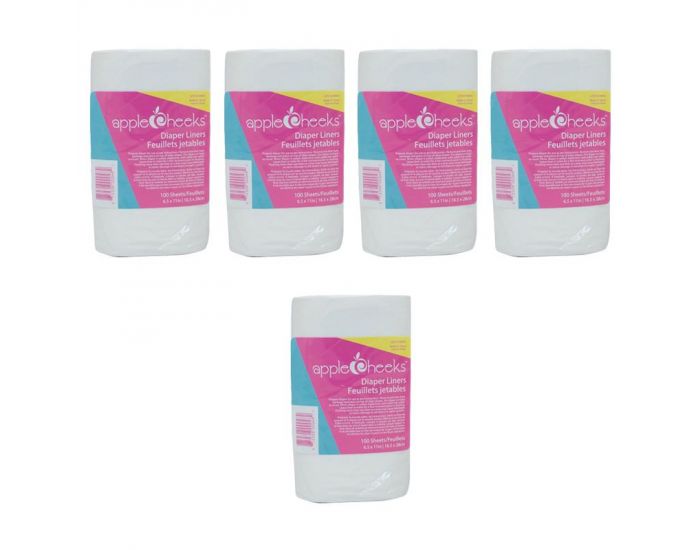 APPLECHEEKS Lot de 5 Papiers de Protections Jetables - 100 Feuilles