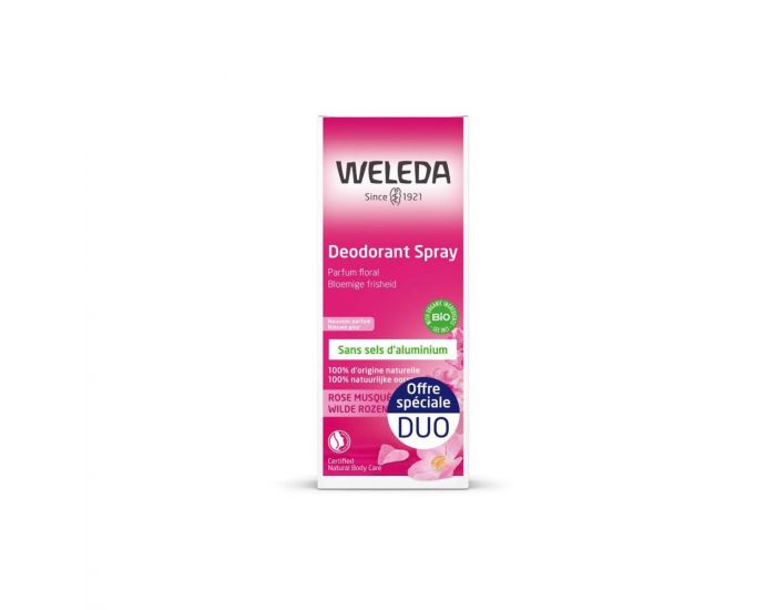 WELEDA Dodorant  La Rose - Lot 2 x 100 ml