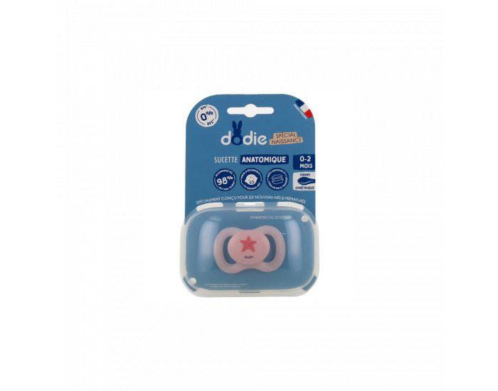 DODIE Sucettes Anatomiques - Silicone - Newborn - Stella N4 - 0-2 Mois