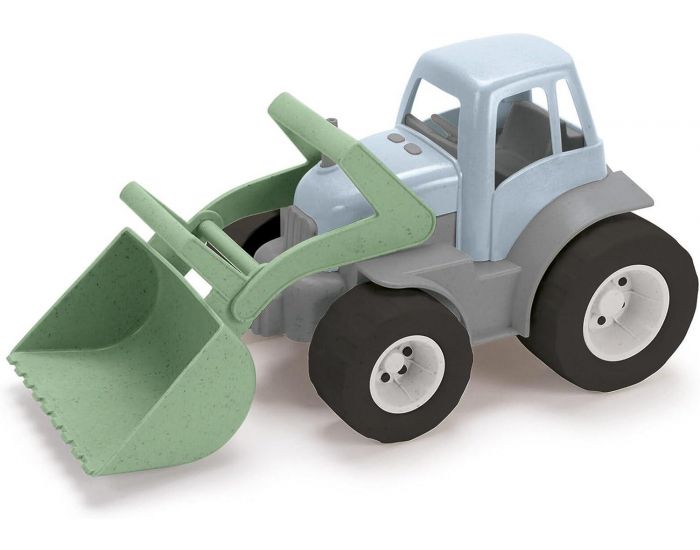 DANTOY Tracteur Pelleteuse en Bioplastique Vert - Dès 2 ans