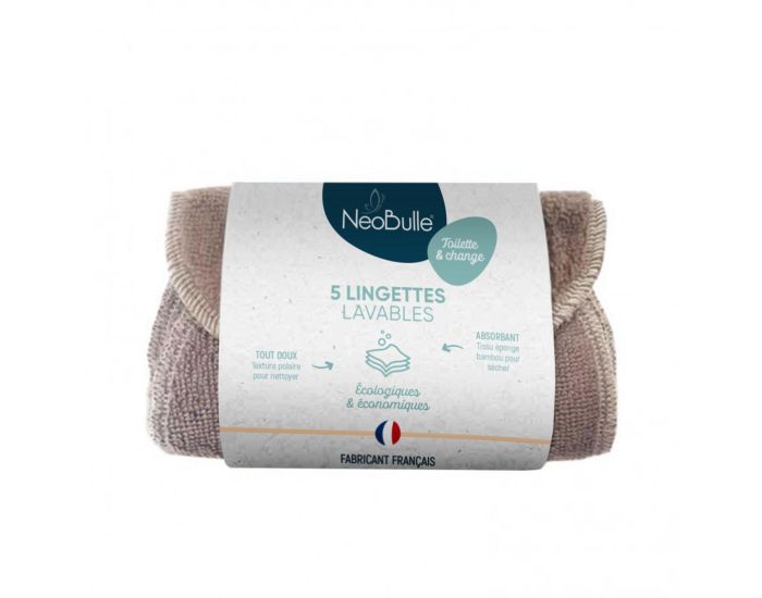 NEOBULLE Pack 5 Lingettes Lavables