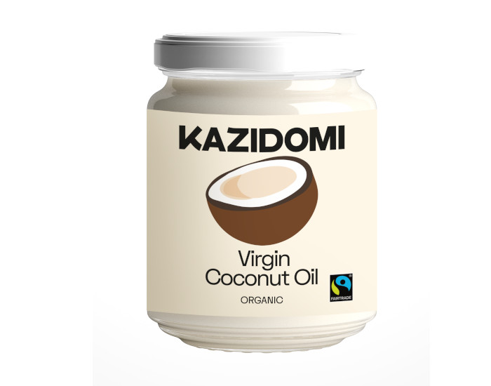 KAZIDOMI Huile Coco Vierge Fairtrade Bio - 500g