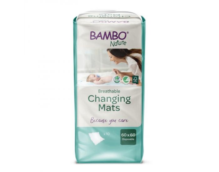 BAMBO NATURE Al�ses Jetables - Carr� � Langer Jetable - 60x60 cm