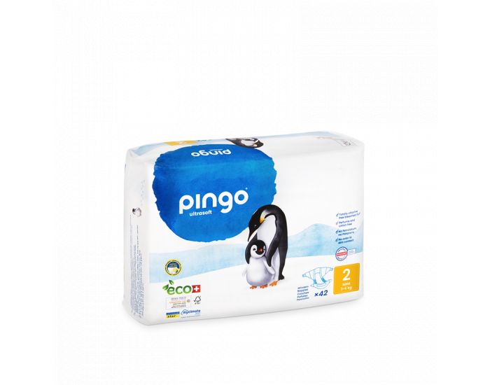 PINGO Couches �cologiques - Taille 2 - 3 � 6 kg