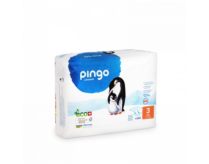 PINGO Couches �cologiques - Taille 3 - 4 � 9 kg