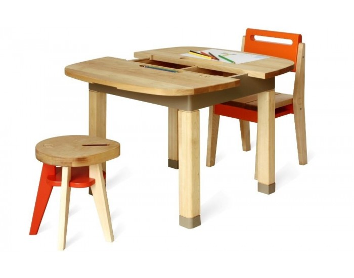 NONAH! Tabouret enfant Pepin le Bref - Aubergine