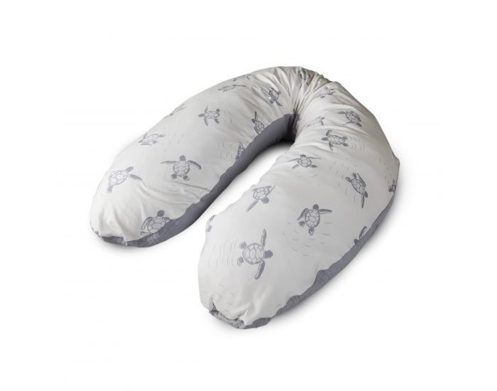 NATURNA Coussin de Maternit� et d'Allaitement Zen - Rembourrage Ouate Sillicon�e - Gris - Tortues