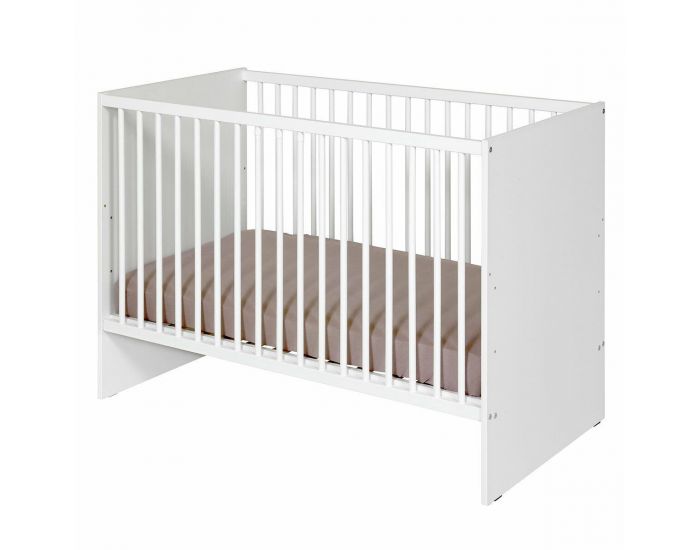 AKITEN RETAIL Lit B�b� � Barreaux - Pixi - 60x120 cm Blanc