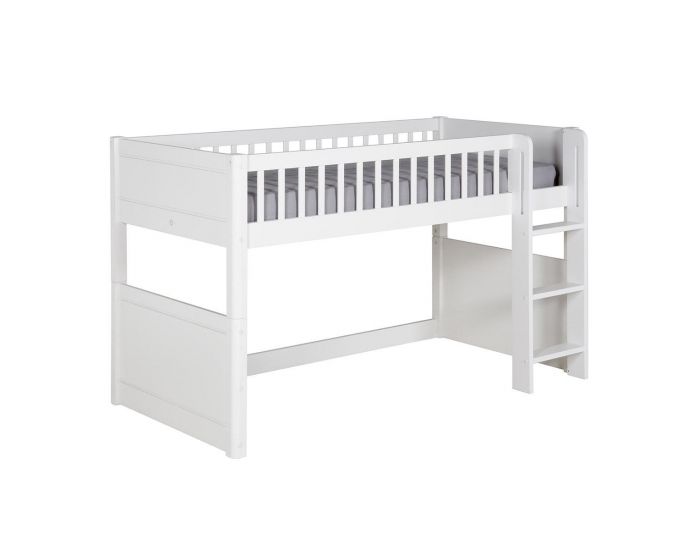 AKITEN RETAIL Lit Mi-Hauteur - Victoria Blanc