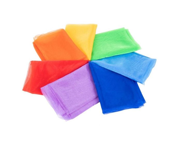TICKIT 7 Tissus Organza - Arc-en-ciel - D�s 12 mois