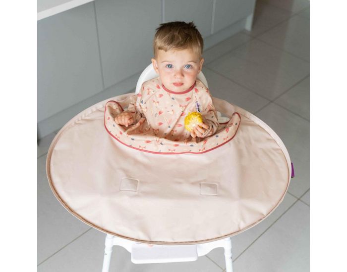 TIDY TOT Kit Bavoir et Plateau Transportable - Sand