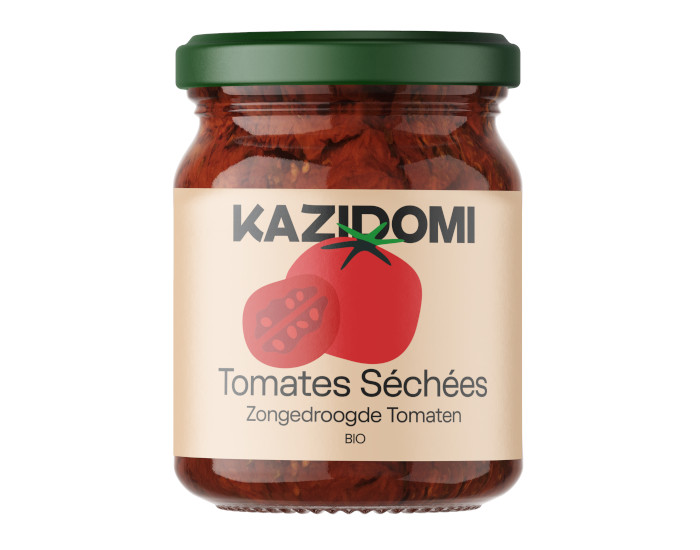 KAZIDOMI Tomates Séchées à l'Huile Bio - 190 g