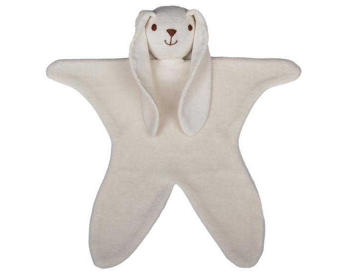 EVEIL ET NATURE Doudou Coton Bio Velours - Lapin - 30 cm