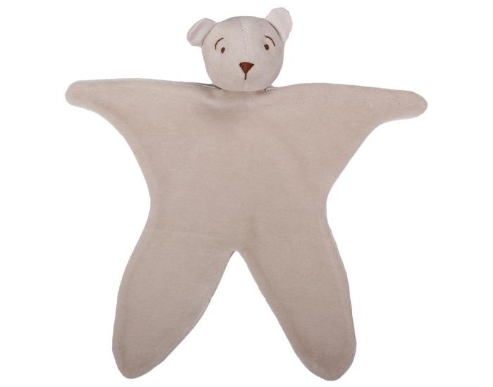 EVEIL ET NATURE Doudou Coton Bio Velours - Ourson - 30 cm 
