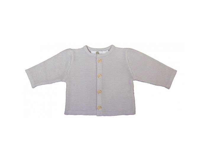 EVEIL ET NATURE Brassi�re Tricot Coton Bio - Gris 3 mois