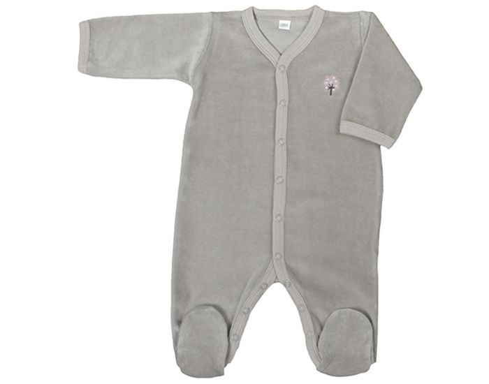 EVEIL ET NATURE Pyjama Velours Coton Bio - Iris