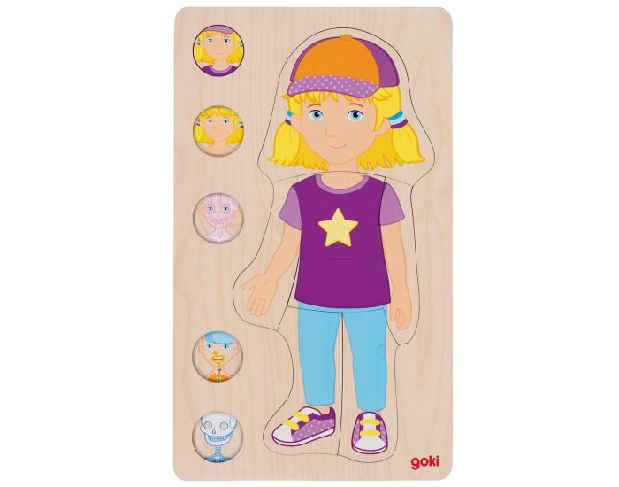 GOKI Puzzle Corps Humain - Fille - D�s 4 ans