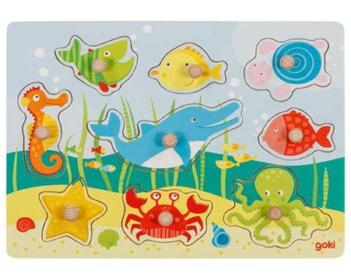 GOKI Puzzle Le Monde Sous Marin - Ds 1 an 