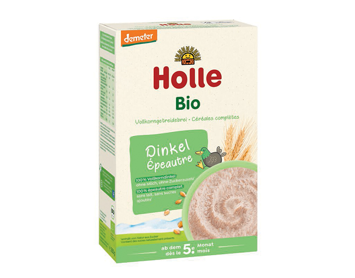 HOLLE Bouillie d'peautre Complet - 250g - Ds 4 mois