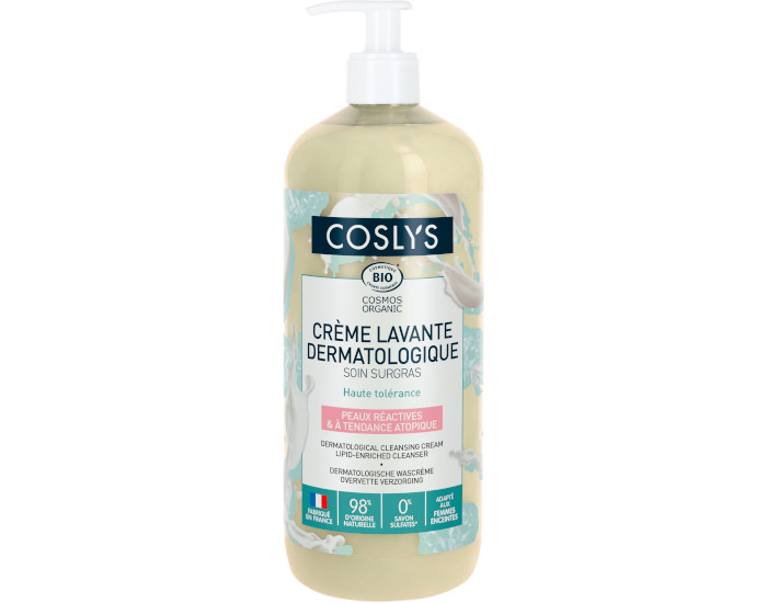 COSLYS Crème Lavante Dermatologique - Haute Tolérance - 1L