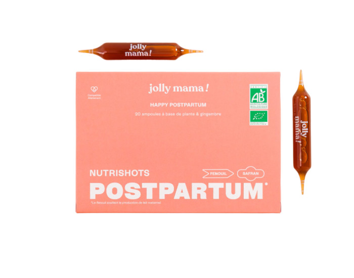 Jolly Mama - complement alimentaire happy postpartum - 20 ampoules