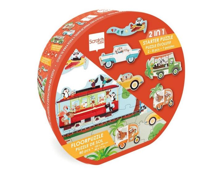 SCRATCH EUROPE Mon Puzzle Evolutif 2 en 1 - D�s 2 ans