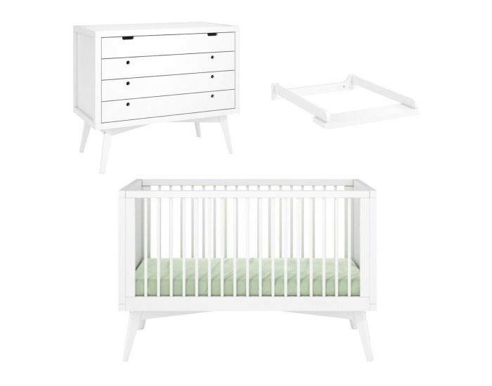 AKITEN RETAIL Mini Chambre B�b� - Marley Blanc
