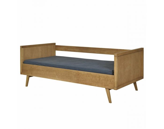 AKITEN RETAIL Pack Lit Banquette - avec Matelas - Marley Bois