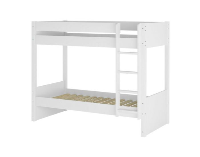 AKITEN RETAIL Pack Lit Superpos� avec Matelas - Lucia - Blanc