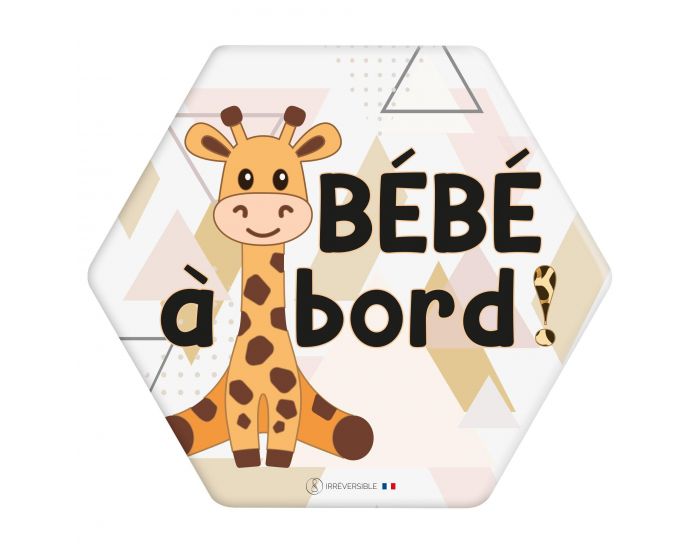 IRREVERSIBLE Adh�sif / Autocollant - B�b� � Bord - Girafe