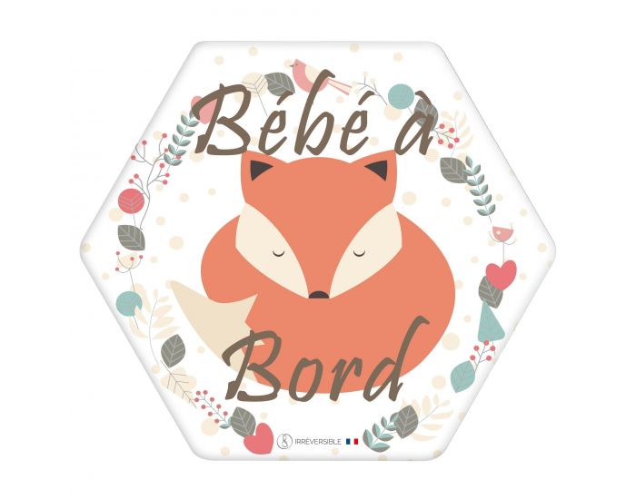 IRREVERSIBLE Adh�sif / Autocollant - B�b� � Bord - Renard