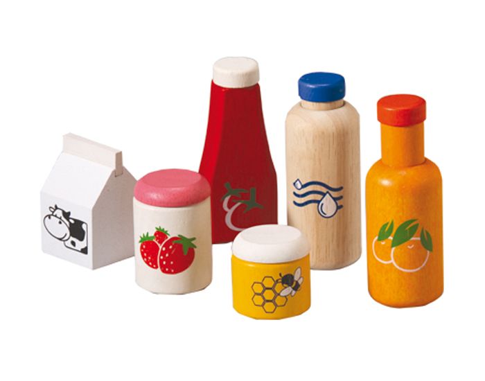 PLAN TOYS Aliments et Boissons en Bois - ds 3 ans