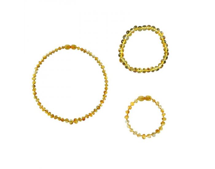 IRREVERSIBLE Box Bracelet / Collier Bb + Bracelet Adulte - Ambre